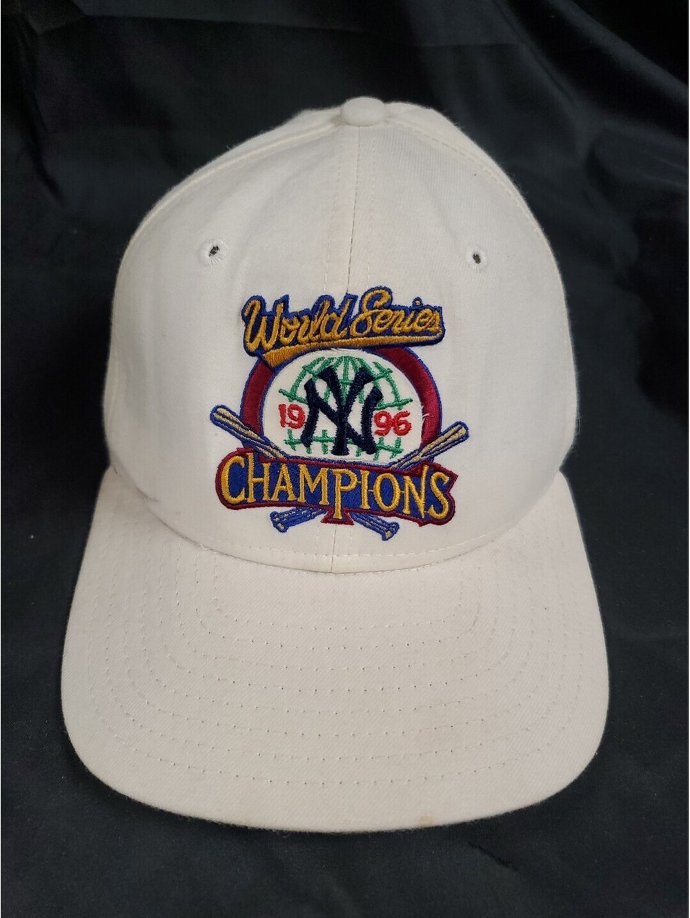 Vintage New York Yankees SnapBack Hat New Era 1996 World Series Champions GREAT